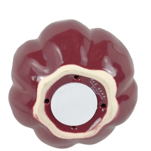 NWT RAE DUNN Thankful Gourd Shaped 8.5" Ceramic Bird House, Purple Gold - Picture 5 of 6